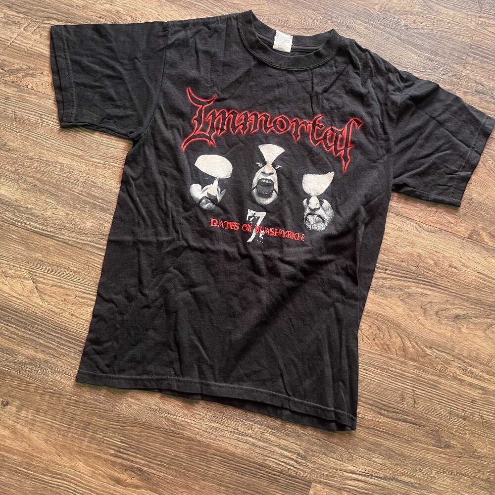 Immortal Black Metal Rok n Roll Shirt Medium New
